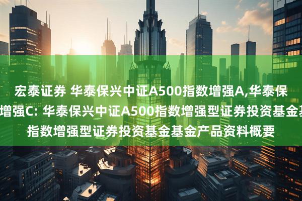 宏泰证券 华泰保兴中证A500指数增强A,华泰保兴中证A500指数增强C: 华泰保兴中证A500指数增强型证券投资基金基金产品资料概要