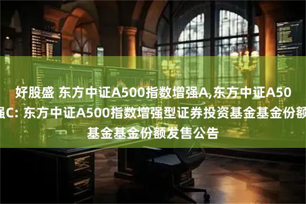 好股盛 东方中证A500指数增强A,东方中证A500指数增强C: 东方中证A500指数增强型证券投资基金基金份额发售公告
