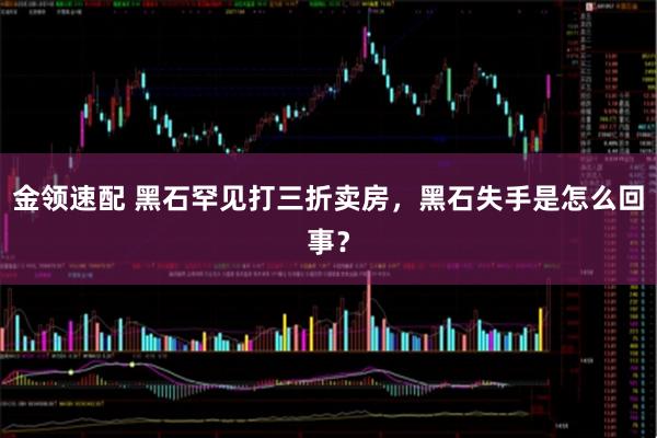 金领速配 黑石罕见打三折卖房，黑石失手是怎么回事？