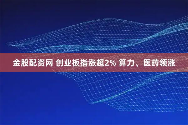 金股配资网 创业板指涨超2% 算力、医药领涨