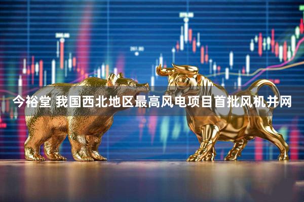 今裕堂 我国西北地区最高风电项目首批风机并网